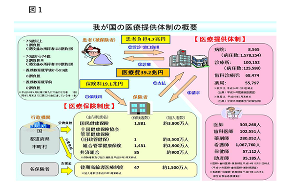 図1 我が国の医療提供体制の概要