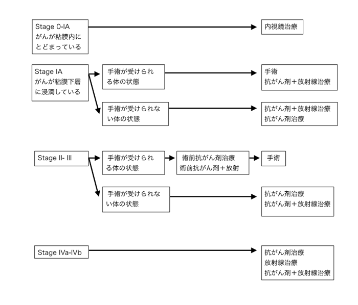 食道がんの治療方針