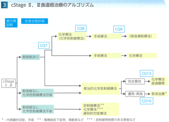 食道がんの治療方針